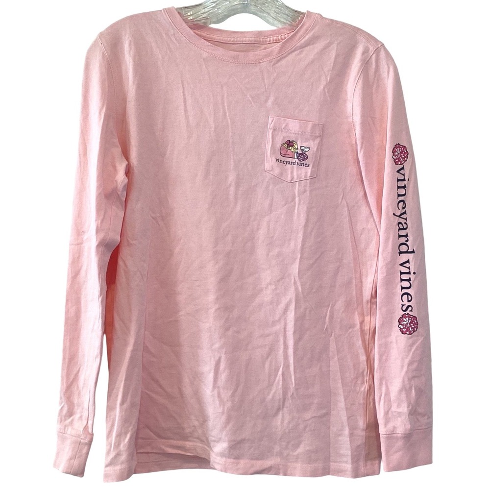 Vineyard Vines Girls Youth Pink Sparkle Shirt Cheerleader NWOT - XL 16